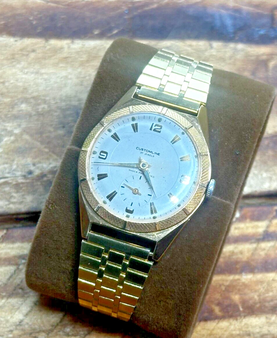Vintage Customline Men s 17 Jewels Watch Movement Classic