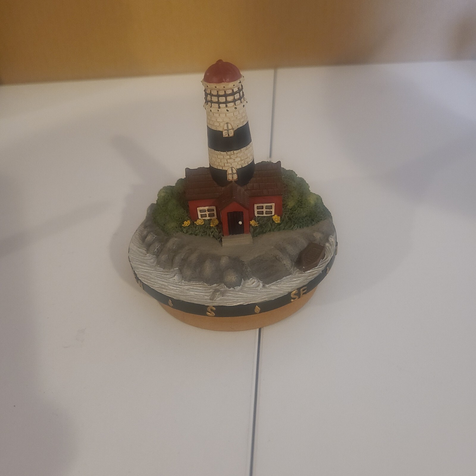 Lighthouse Candle Jar Topper New