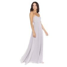 SHOW ME YOUR MUMU Faith Maxi Dress Dove Grey Chiffon Wedding Prom Small Gray 