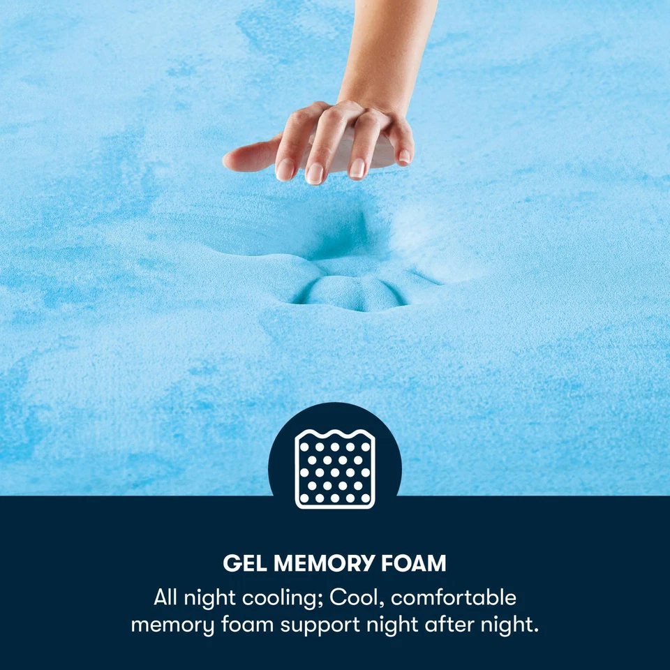 12" Serta Medium Cooling Gel Memory Foam Mattress In A Box QUEEN SIZE Bedding - Image 4 of 4