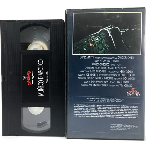 MUÑECO DIABOLICO CHILD´S PLAY VOODOO SERIAL KILLER CULT TOY SLASHER HORROR VHS - Bild 2 von 2