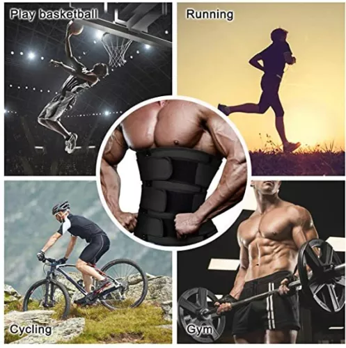 Cinturón de Sudor para Entrenador de Cintura para Hombres Entrenador de Cintura Forja de Sudor Control de Barriga - Imagen 8 de 30