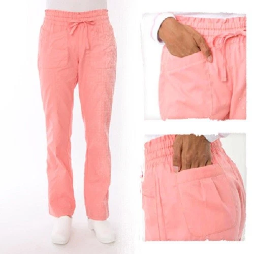 NEW KOI WOMEN'S KARLIE STRAIGHT LEG SCRUB PANTS 4 POCKET ELASTIC WAISTBAND #703 - Image 4 of 4