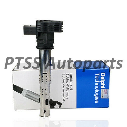 07K905715G 4 x Delphi OEM Ignition Coils Set for Audi Q5 A4 VW CC GTi Jetta 2.0T - Image 2 of 3