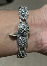 NOT Chrome Hearts Braclet 925 sterling silver...