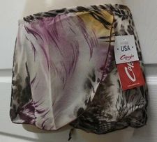  Feather Leopard Print Flare Wrap Skirt Capezio Dance Style IM301 adult sizes  