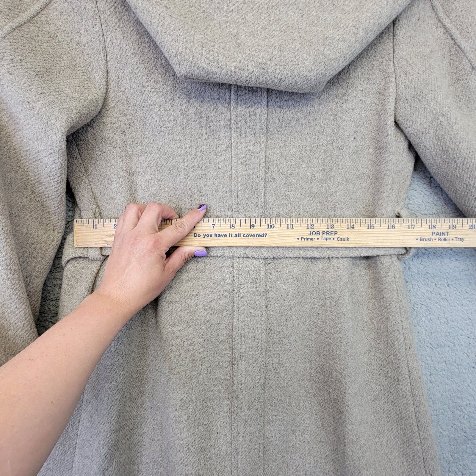 Vintage Wool Overcoat Women’s S M Long Trench Coa… - image 17