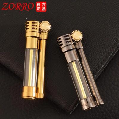 Zorro Z654 Transparent Kerosene Lighter Retro Grinding Wheel Portable Pendant
