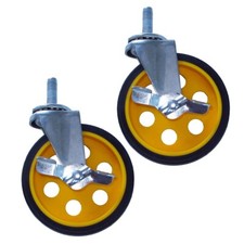 Rock N Roller RCSTR5X125 5" x 1.25" Casters with Brakes 2-Pack 