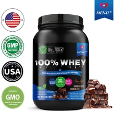 Whey Protein Powder 2LB - Muscle Health Bodybuilding , Double Rich Chocolate