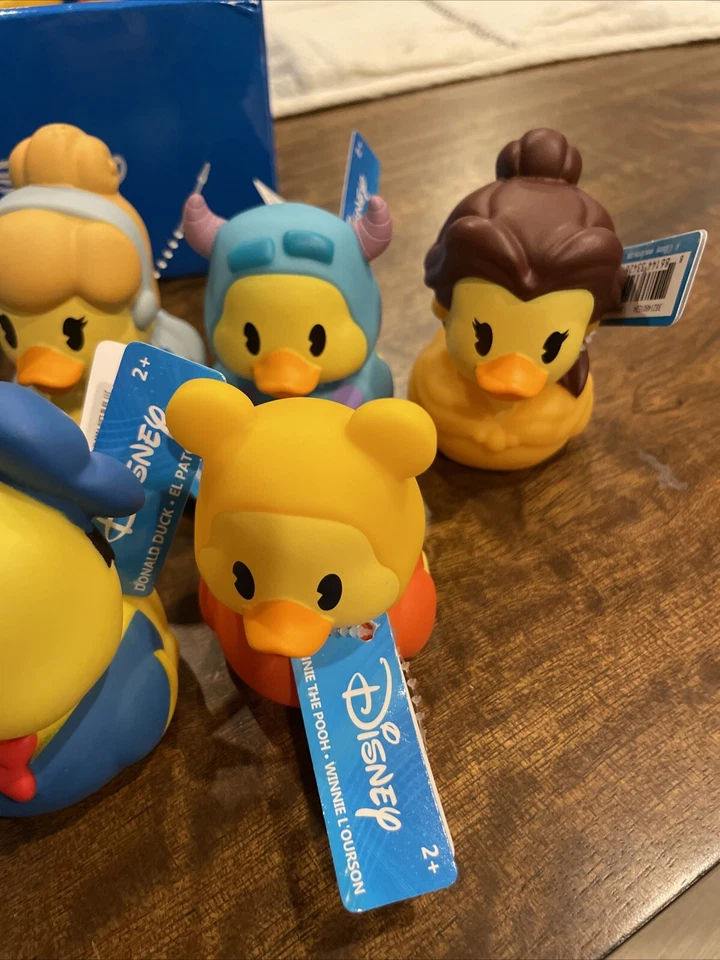 Juego de seis (6) patos de goma Disney nuevos con etiquetas patos Jeep coleccionables Foto 3 de 4