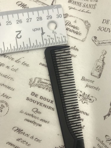 PEINE DE CARBONO DE DIENTES EXTRA FINOS DE ESTILO PROFESIONAL ABSOLUTO NUEVA YORK AHCB01 - Imagen 5 de 6