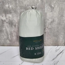 Cosy House Collection 100% Bamboo SILVER KING Sheet Set Corner Straps