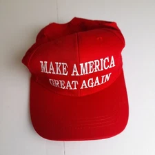 MAGA Trump 2024 Trucker Hat - USA Flag Make America Great Again Slogan Red