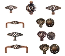 House Guard Antique Copper Birdcage Kitchen Cabinet Knobs Pulls  60 76 96mm
