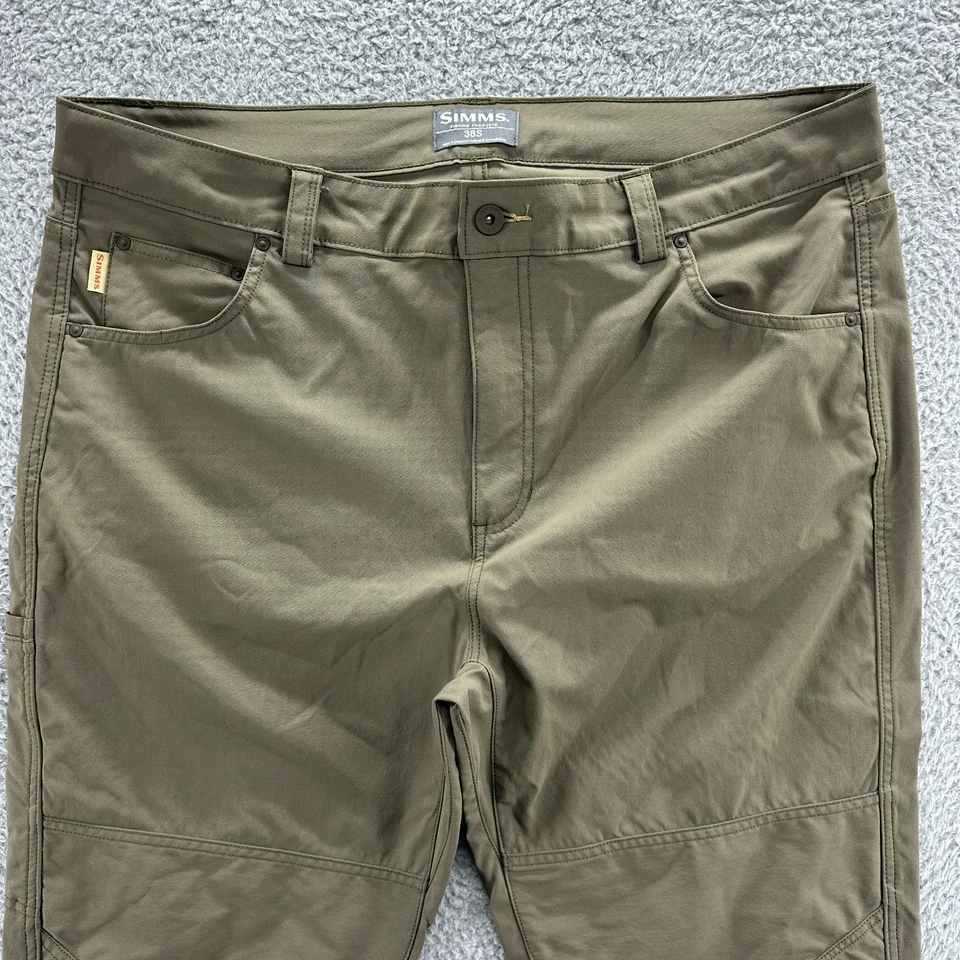 Pantalones Simms Para Hombres 38s Marrón Pesca Senderismo Cónicos Elastizados Exterior Pantalones 38x29 Foto 2 de 4