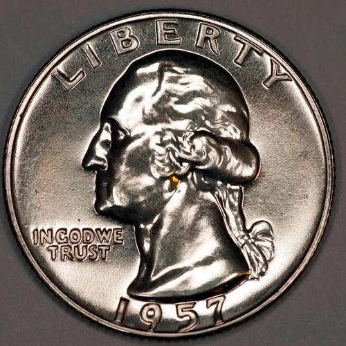 1957  Washington Quarter Proof 90% Silver