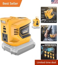 Dewalt 20V to 110V Inverter: Compact Power Station with USB Ports  LED Light