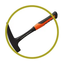 Rock Pick - 35 oz Geological Hammer with Pointed Tip & Shock Reduction