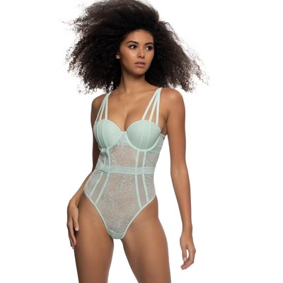 Anika Lace Bodysuit (Blue Salt, Medium)