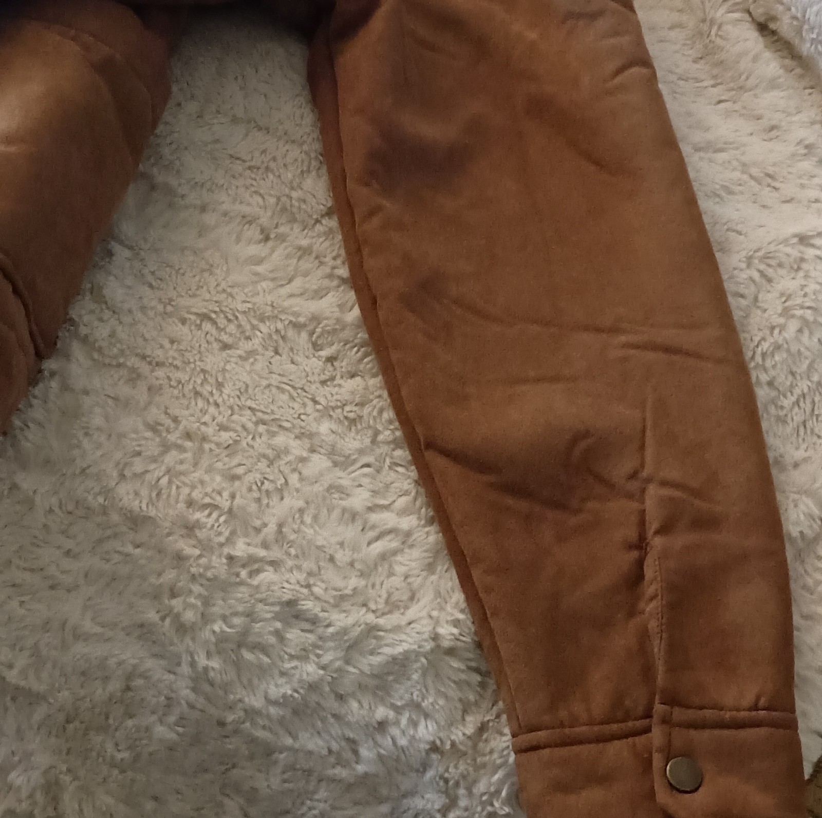 Boston Traders Brown Snap Front Button Lined Jack… - image 8