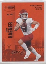 2022 Skybox Metal Universe Champions PMG Orange 15/25 Jake Haener #081 0ze5