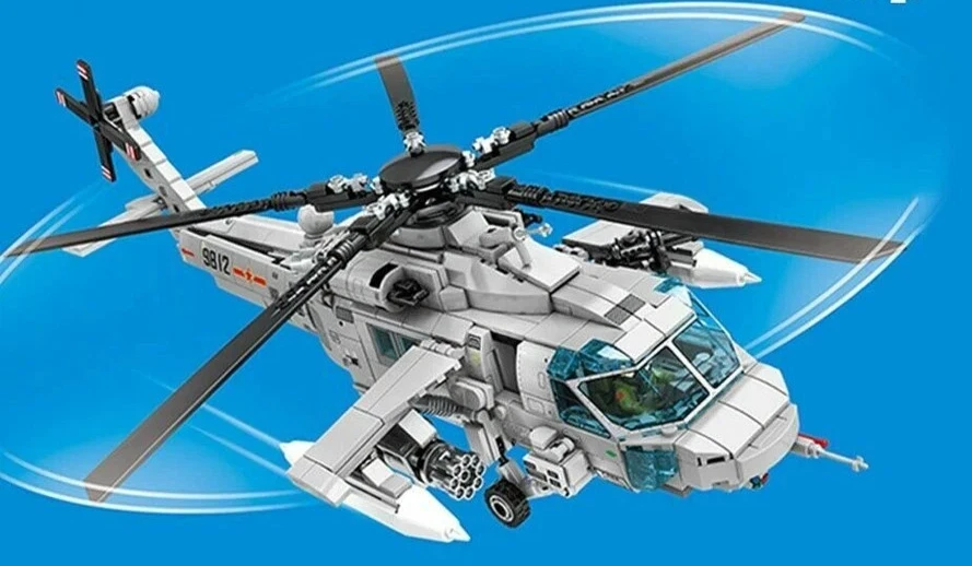 SEMBO #202125 - Z-20 Attack Helicopter - Building Block Set - Image 2 of 4
