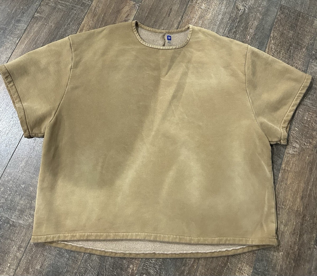 Yeezy Gap Fleece Yoke Tee Bronze Unreleased Balenciaga Men's