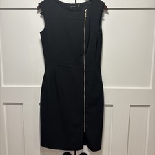 Ellen Tracy Sheath Women’s Dress Black Side Zipper Detail- Size 4