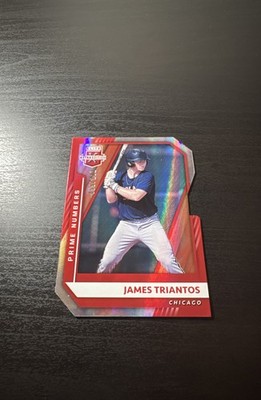 2021 Panini Elite Extra Edition James Triantos #56 Prime Numbers B Die-Cut /122