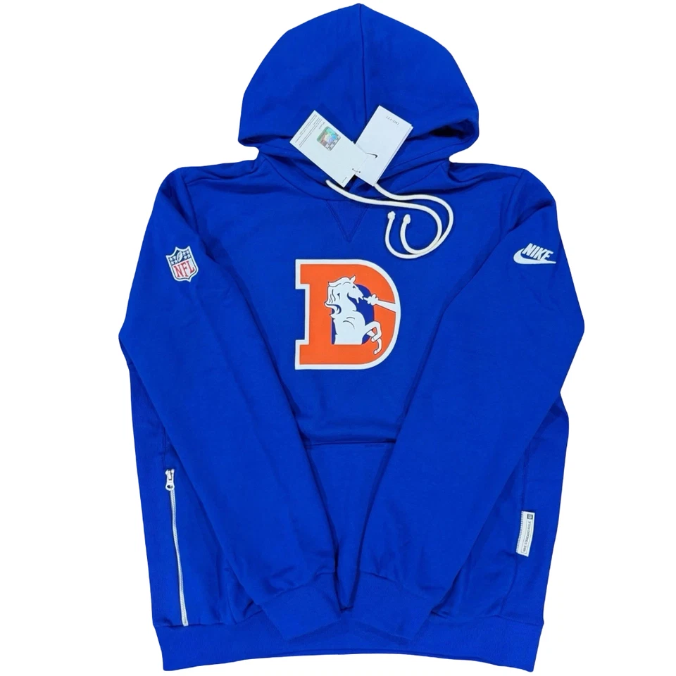 Denver Broncos Nike Sideline Standard Issue Alt 2 Dri-FIT Hoodie Throwback 1977 - Image 2 of 4