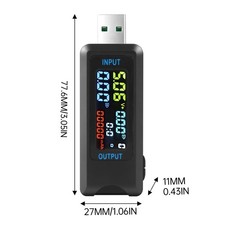 Digital Power Tester 4.5 36V USB/Type-C Voltage Current Capacity Meter Detector