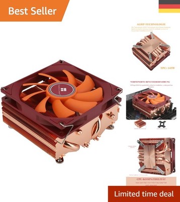 X53 Low Profile ITX CPU Kühler mit 92mm PWM Lüfter und Reine Kupferkonstruktion