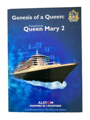 Cunard Queen Mary 2 - Genesis of a Queen - Naval Architect Publication RARE