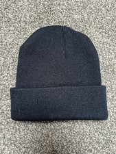 Image of Hugo Boss Unisex Knit Beanie Hat Winter Pull On Clousre Knit Hat Black