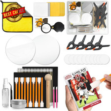 267 Pcs Card Care Clean Kit Trading Card Cleaning Kit with Fixing Jig....