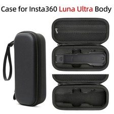 PU Storage Bag for Insta360 Luna Ultra - Dustproof Shockproof Case, With Lanyard