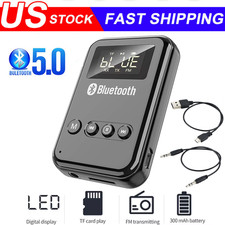 USB Bluetooth 5.0 Transmitter Receiver 4in1 Wireless Audio 3.5mm Aux Car Adapter