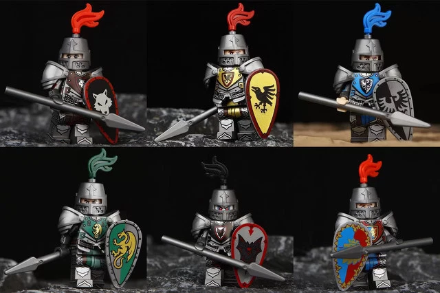 LEGO Medieval Knight minifigures - CUSTOM MINIFIGURES - Image 2 of 2