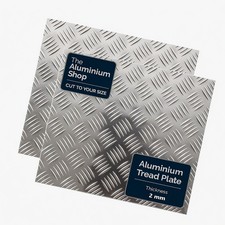 Checker Plate Sheet Aluminium Chequer Tread Plate 1.5mm to 4.5mm Cut to Any Size