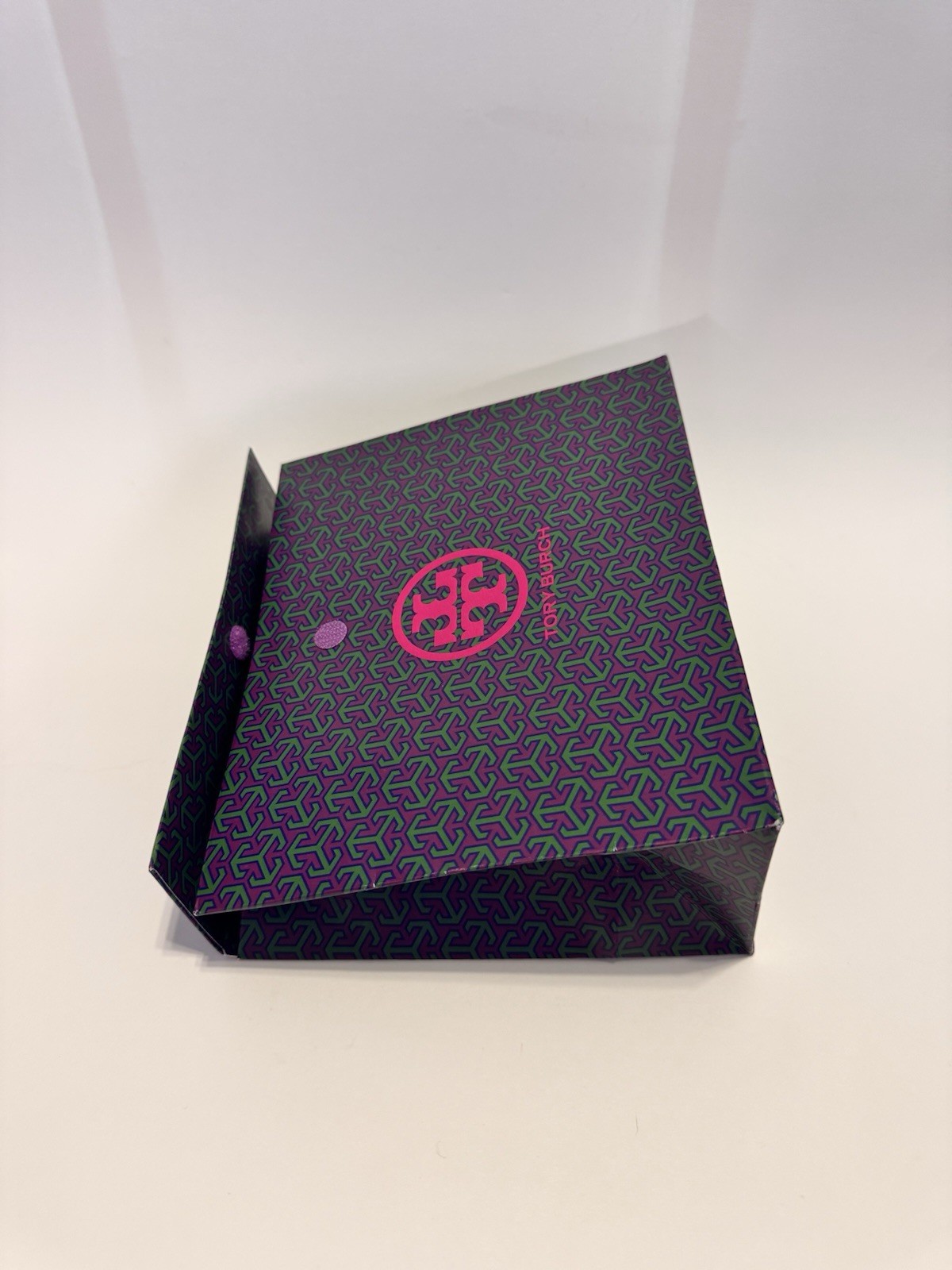 Lot of 4 Tory Burch Gift Bags fastened Closure Pink Logo Small thumbnail 4