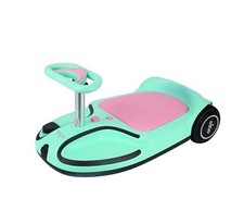 Electric Wiggle Car - 21.6V Electric Car for Kids with Pedal and Pull Green