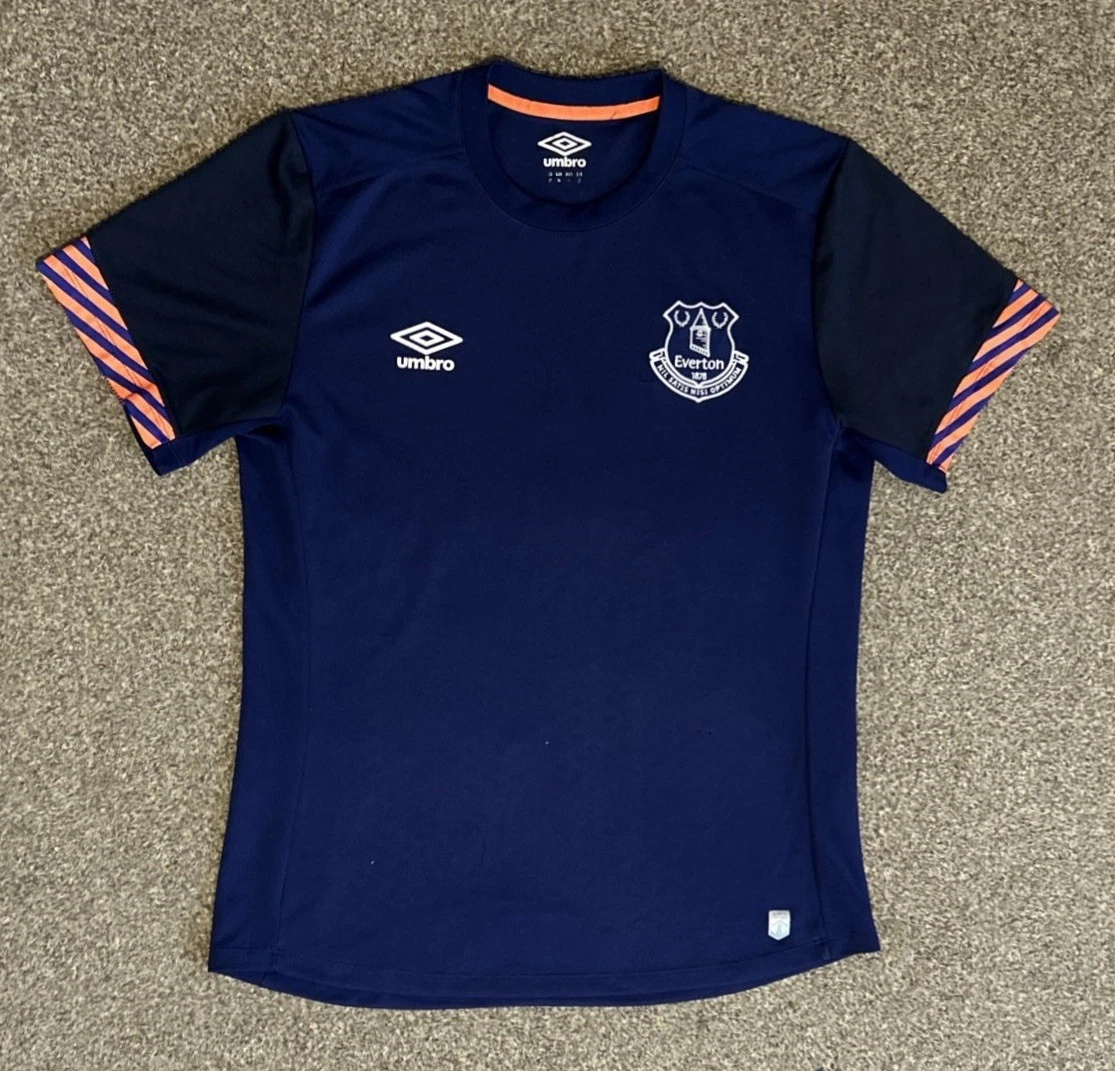 Maillot De Training Everton 1987 - Umbro - Taille L Homme - Bleu - Numéro 87 - Occasion Avec Petit Défaut
