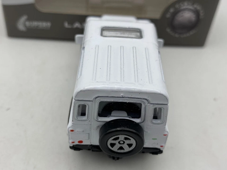 1:60 WELLY LAND ROVER DEFENDER bianco SUV diecast metallo Ref: 52367W - Immagine 4 di 4