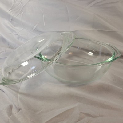 Vintage PYREX Clear Glass Covered Casserole Dish/Bowl (023) w/ Lid (683-C) VGC