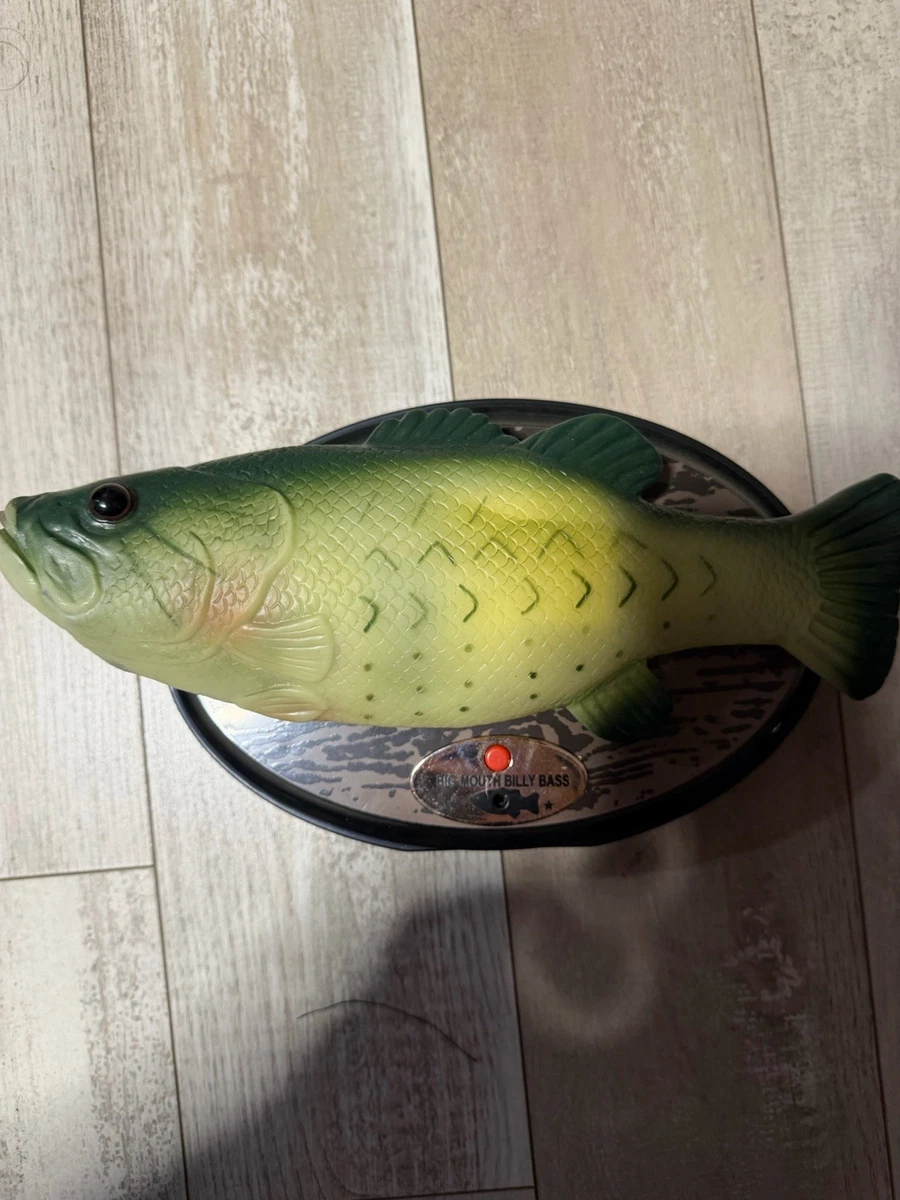 Gemmy Big Mouth Billy Bones - Poisson Squelette Chantant Vintage (testé, Fonctionne)