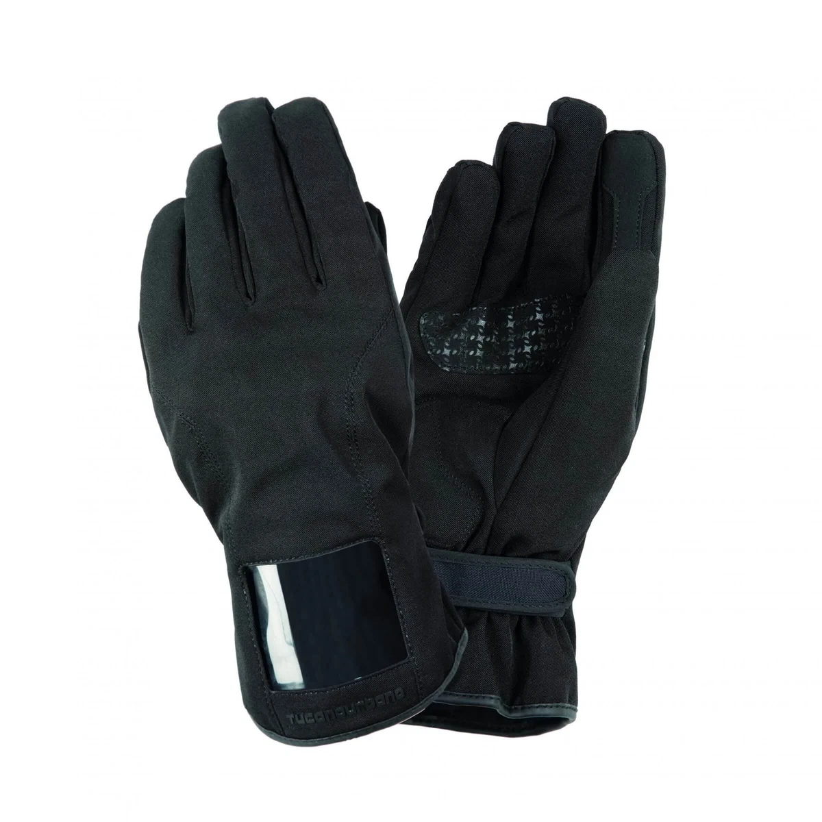 Tucano Urbano Guanti Moto Turbo Hydroscud® Nero Taglia S | Impermeabili, Traspiranti, Con Protezione Nocche E Touch Screen