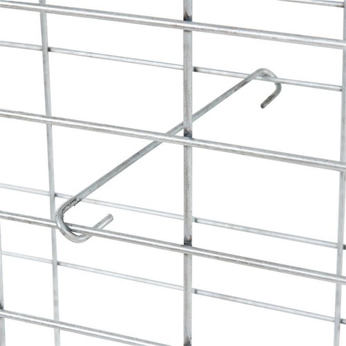 Gabionenbank Gabionen Sitzbank 100x30x43cm Gartenbank WPC Draht Bank dunkelbraun - Bild 4 von 12