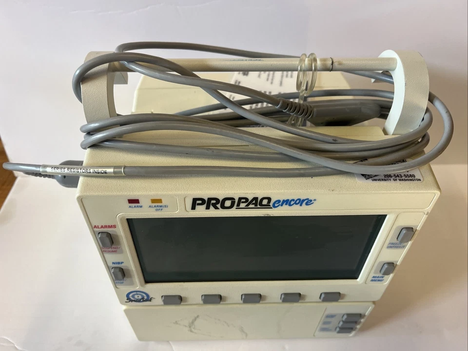 Welch Allyn Propaq Encore 206 EL SpO2 ECG Patient Monitor NO POWER CORD - Image 2 of 4