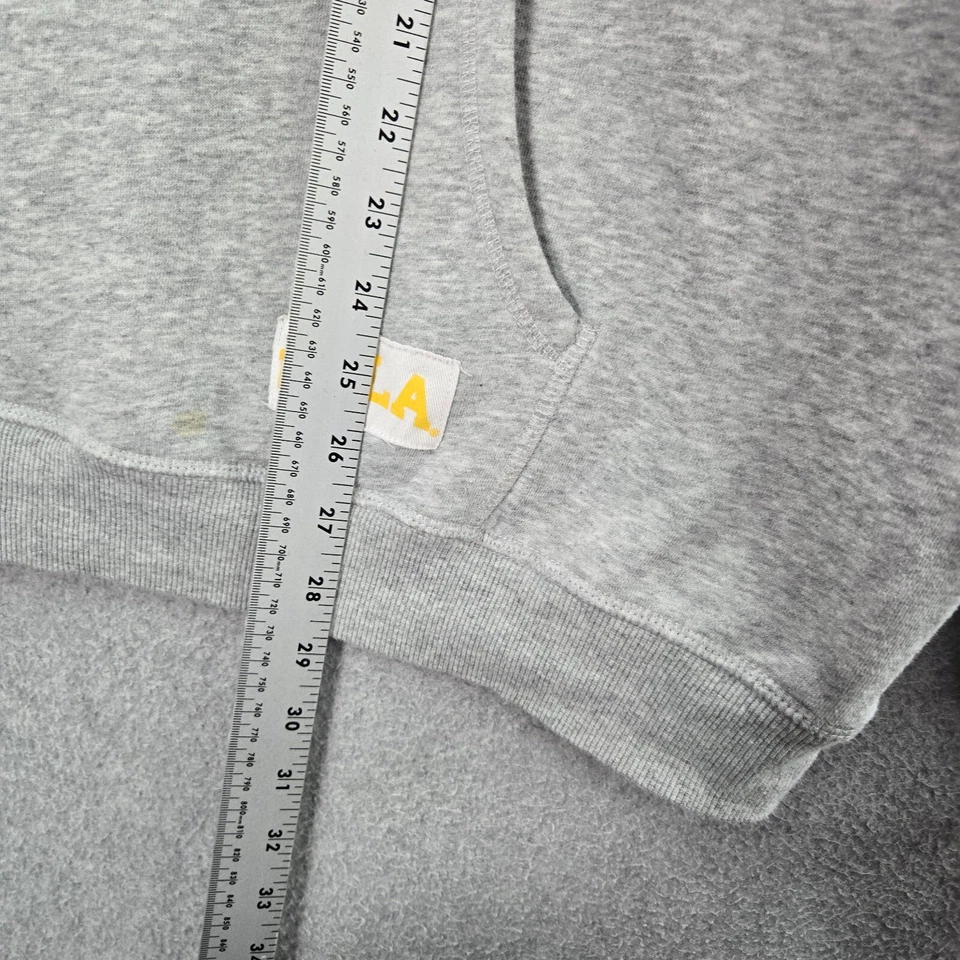 UCLA x H&M Mujer Sudadera 2XL Gris Sudadera con Capucha Logo Gráfico Bolsillos Manga Larga Foto 3 de 4